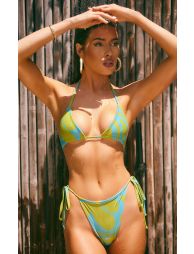 Buy Simplicity Halter Neck Bra Top Full Coverage Bottoms Bikini,  Blue/Green, XL Online at desertcartKUWAIT