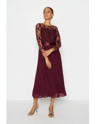 Coast odetta lace cheap midi dress cornflower