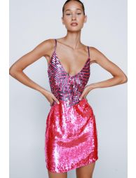 Sequin strappy hotsell mini dress