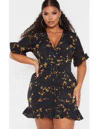 White floral corset swing dress on sale
