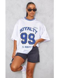 Black Royalty Mesh Baseball T Shirt, Tops