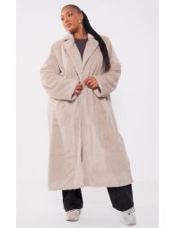 Maxi soft faux fur coat best sale