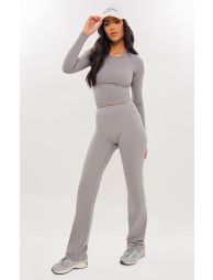 Tall Charcoal Contour Sculpt Flare Pants