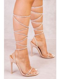 Gold strap up discount the leg heels