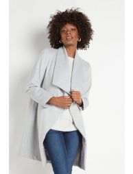 Wallis grey waterfall coat top