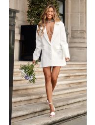 Plunge blazer dress hotsell