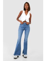 Basic High Rise Flared Jeans