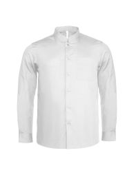 Kariban Mens Long Sleeve Mandarin Collar Shirt (S) (Black) : :  Clothing, Shoes & Accessories