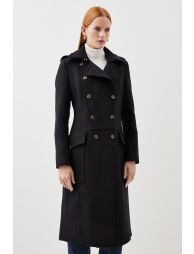 Italian Wool Military Coat