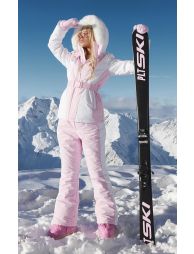 PRETTYLITTLETHING SKI White Panelled Fit And Flare Pants