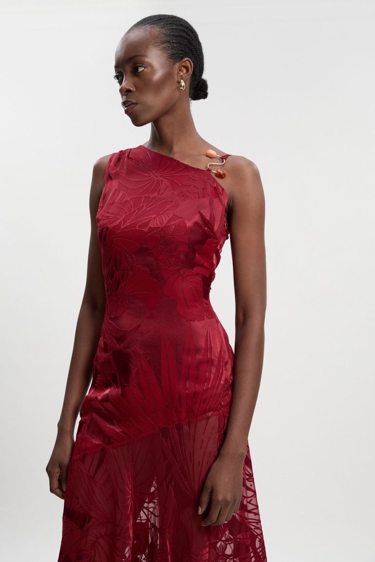 Petite Devoure One Shoulder Woven Dress With Trim Detail | Clothing | Petite | Dresses Petite Devoure One Shoulder Woven Dress With Trim Detail | Clothing | Petite | Dresses