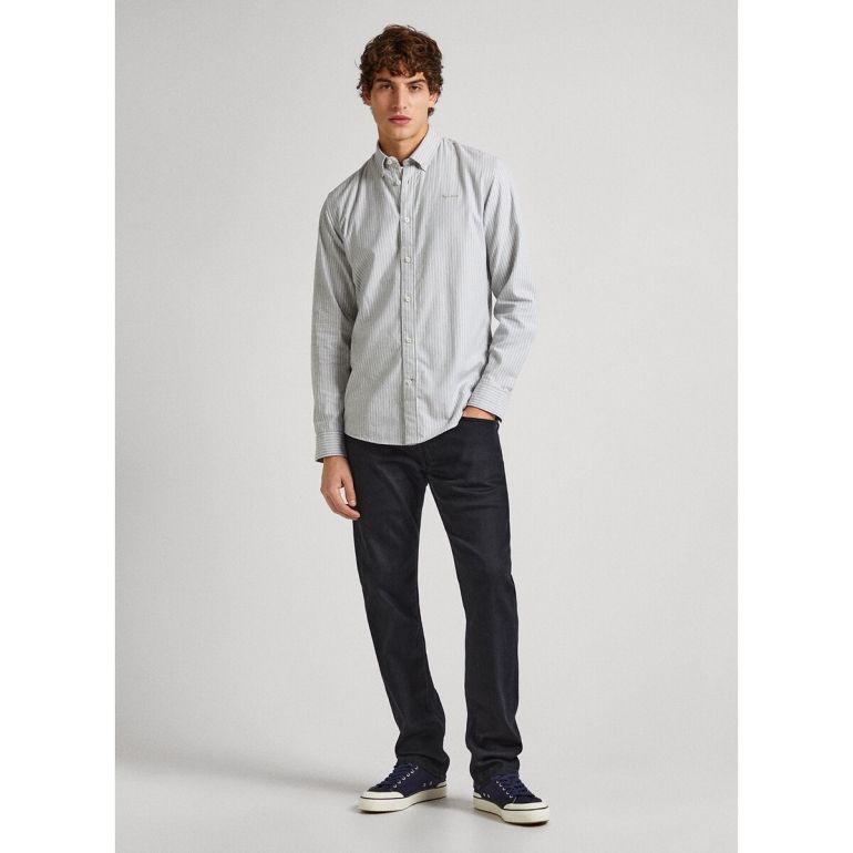 Striped Regular Fit Shirt in Cotton with Button-Down Collar | Clothing | Shirts Striped Regular Fit Shirt in Cotton with Button-Down Collar | Clothing | Shirts