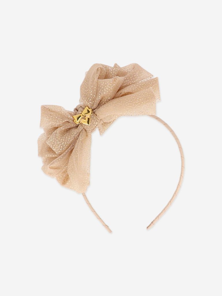 Gold Sparkling Tulle Headband Glitter Baby Headband: Gold Crown, Feather & Tulle Bow - Etsy main image 2