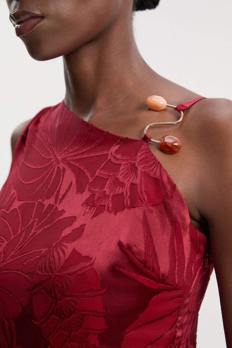 Petite Devoure One Shoulder Woven Dress With Trim Detail | Clothing | Petite | Dresses Petite Devoure One Shoulder Woven Dress With Trim Detail | Clothing | Petite | Dresses