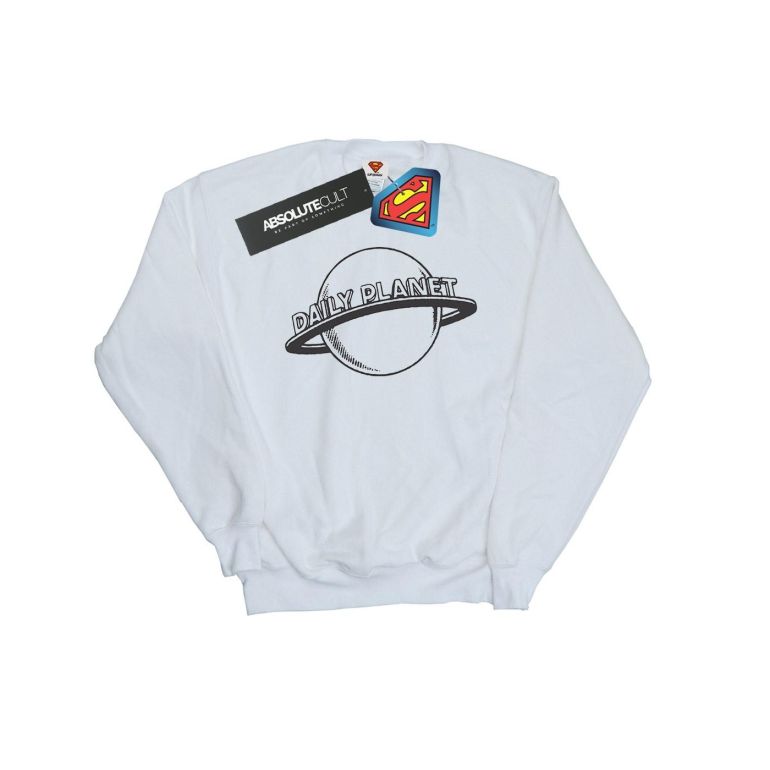DC Comics Boys Superman Daily Planet Sweatshirt - White | Boys | Sweaters & Cardigans DC Comics Boys Superman Daily Planet Sweatshirt - White | Boys | Sweaters & Cardigans