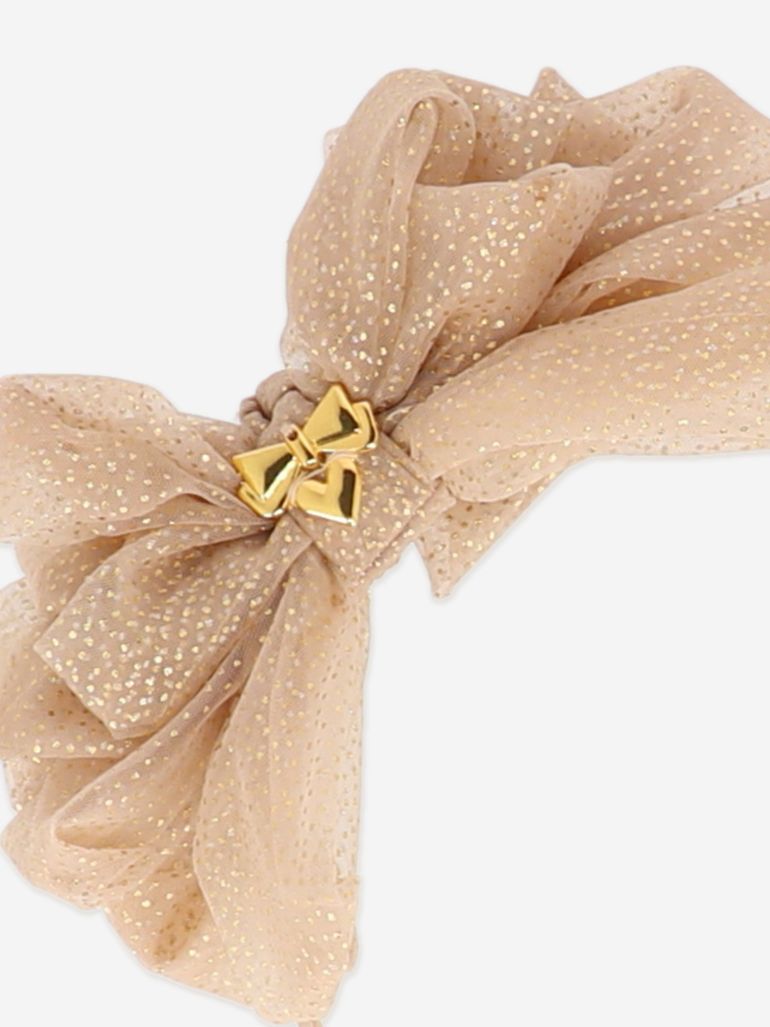 Angels Face Girls Gladys Sparkle Tulle Headband in Gold  display picture 3