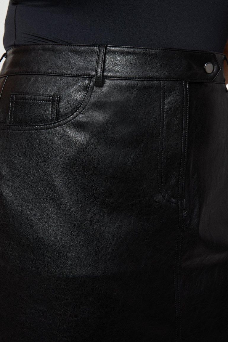 Plus Size Faux Leather Pencil Midaxi Skirt | Clothing | Plus Size | Skirts Plus Size Faux Leather Pencil Midaxi Skirt | Clothing | Plus Size | Skirts