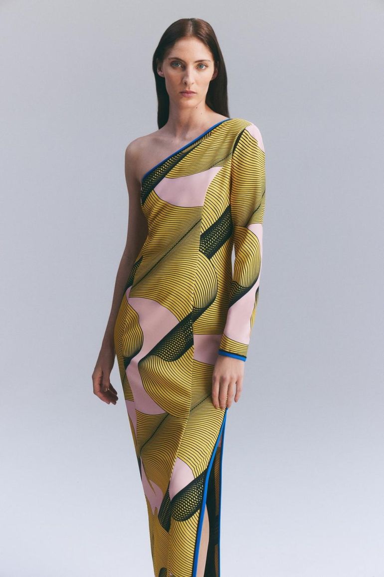 Amelia Graham Printed Cady One Shoulder Maxi Dress | Clothing | Dresses | Premium Dresses Amelia Graham Printed Cady One Shoulder Maxi Dress | Clothing | Dresses | Premium Dresses