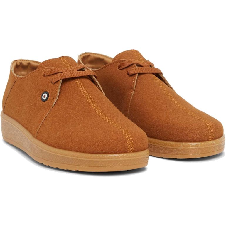 Lambretta Mens Panda Lace Up Suede Retro Smart Casual Shoes  display picture 1