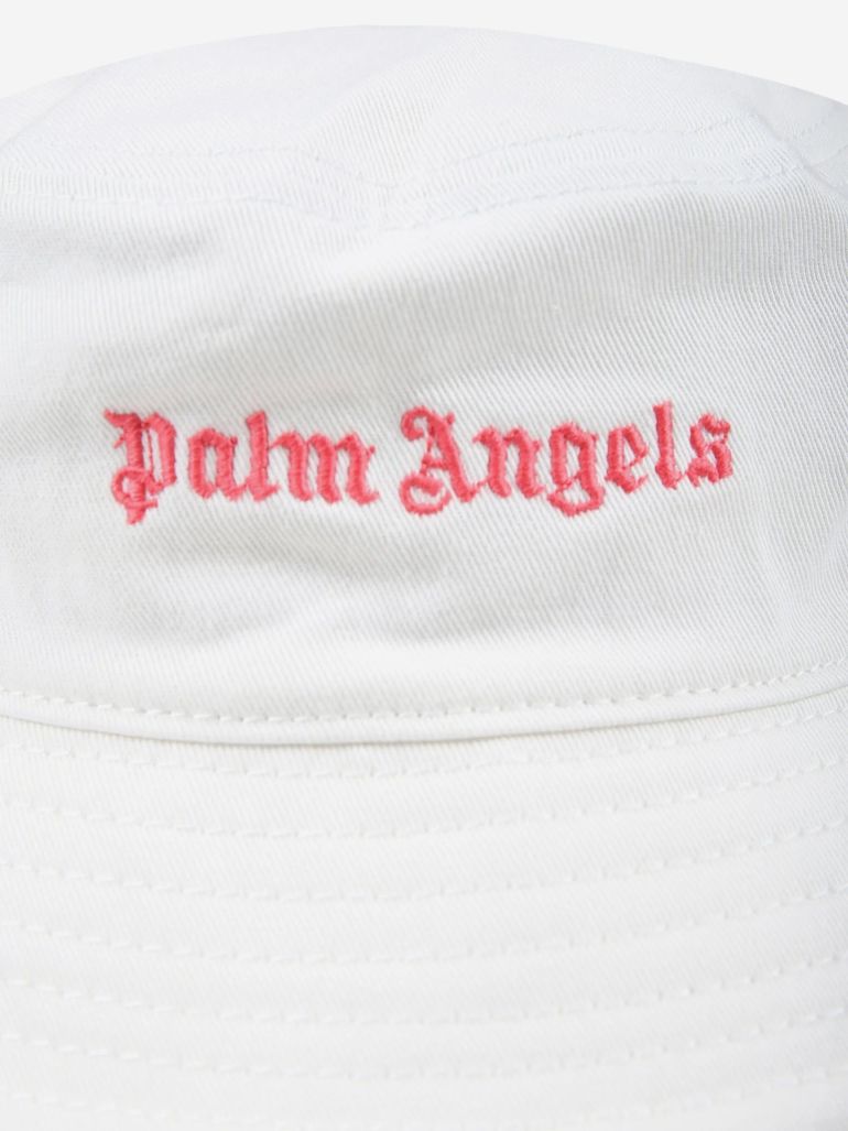 Girls Logo Bucket Hat in Ivory Palm Angels Cream : Hats  display picture 2