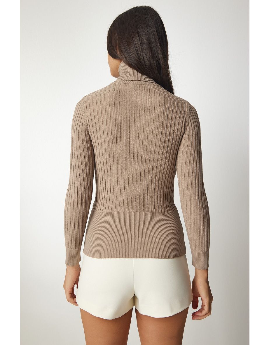 Sweater - Brown - Fitted - 5