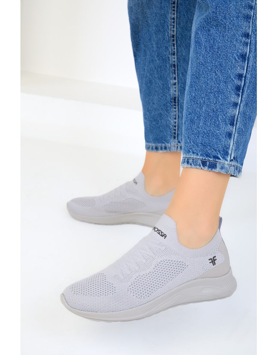 Gray Women's Sneakers - 4