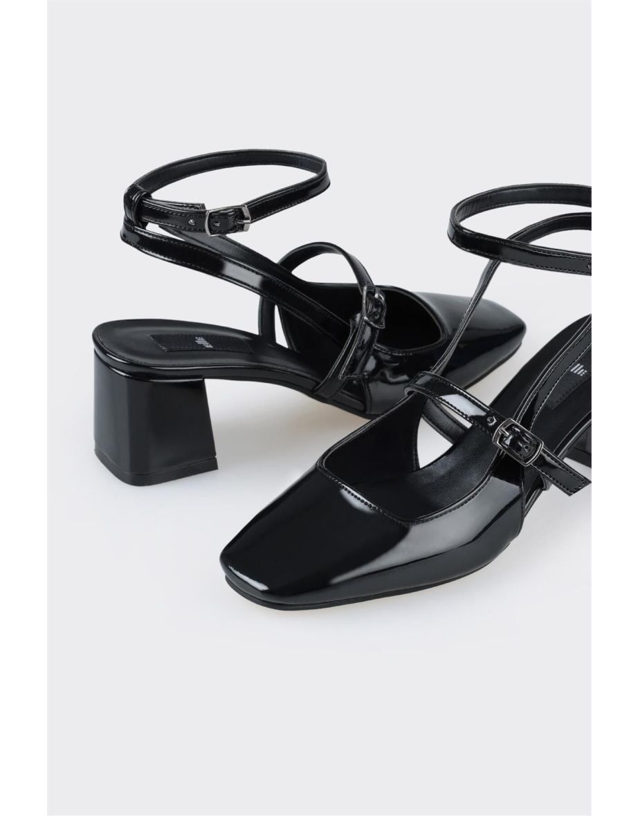 Black Women's Heeled Shoes - 3