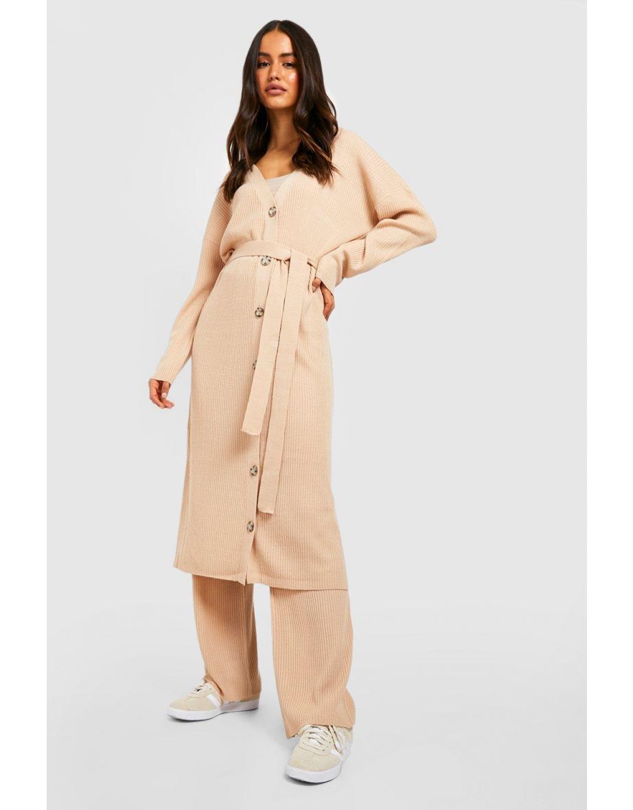 Belted maxi cheap cardigan