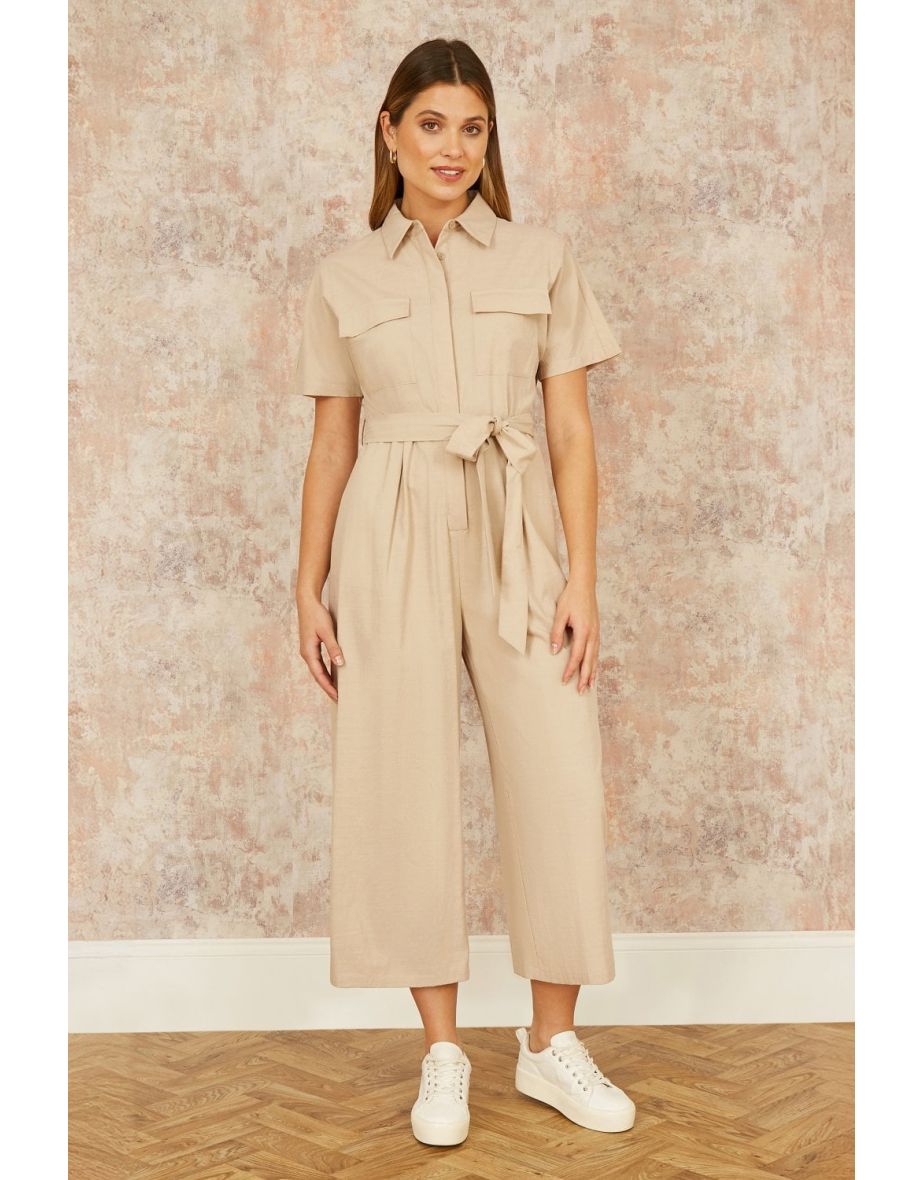 Yumi Stone Utility Relaxed Fit Jumpsuit