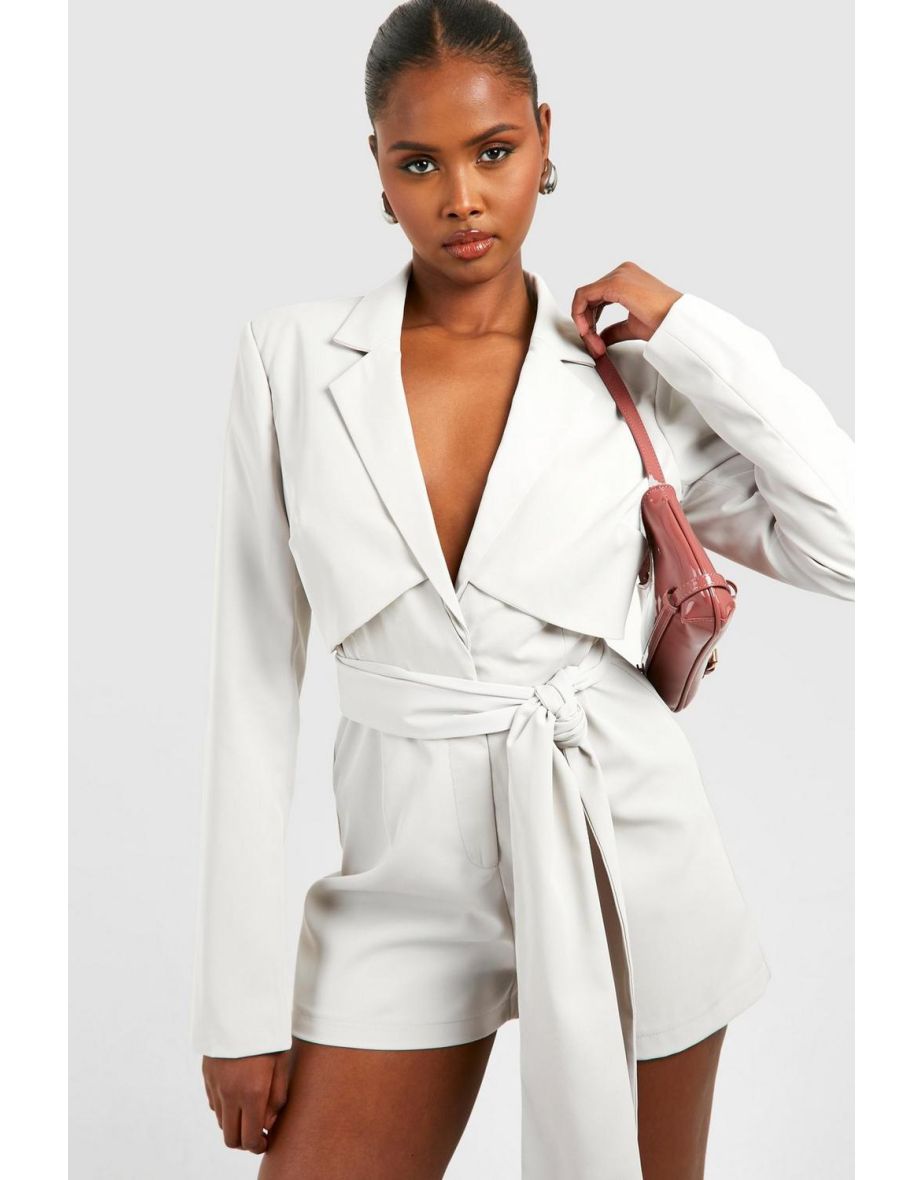 Belted blazer playsuit clearance