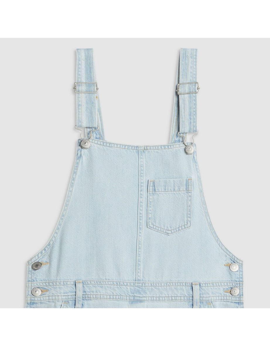 Denim Dungaree Dress - 6