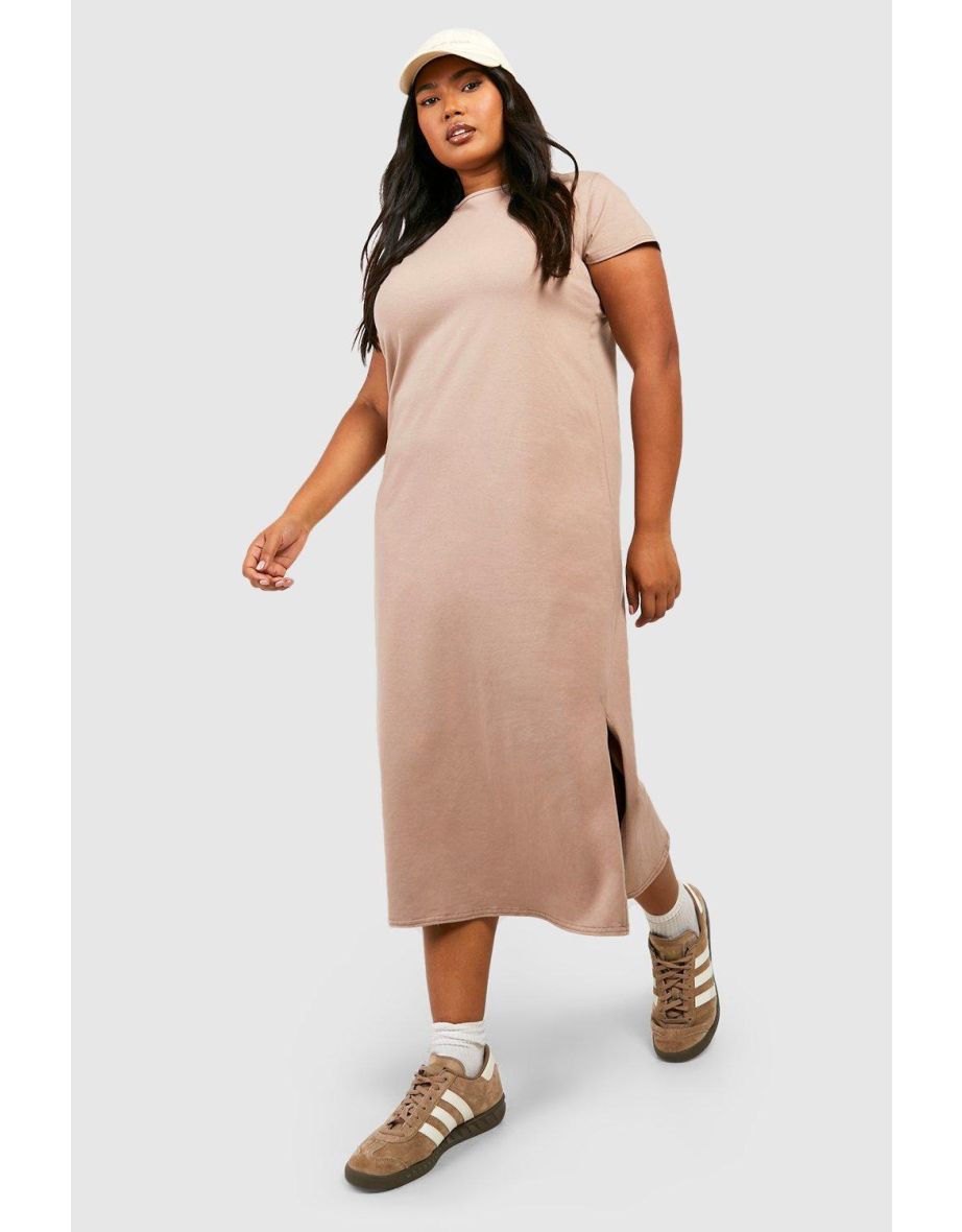 Cotton tee shirt dress plus size cheap