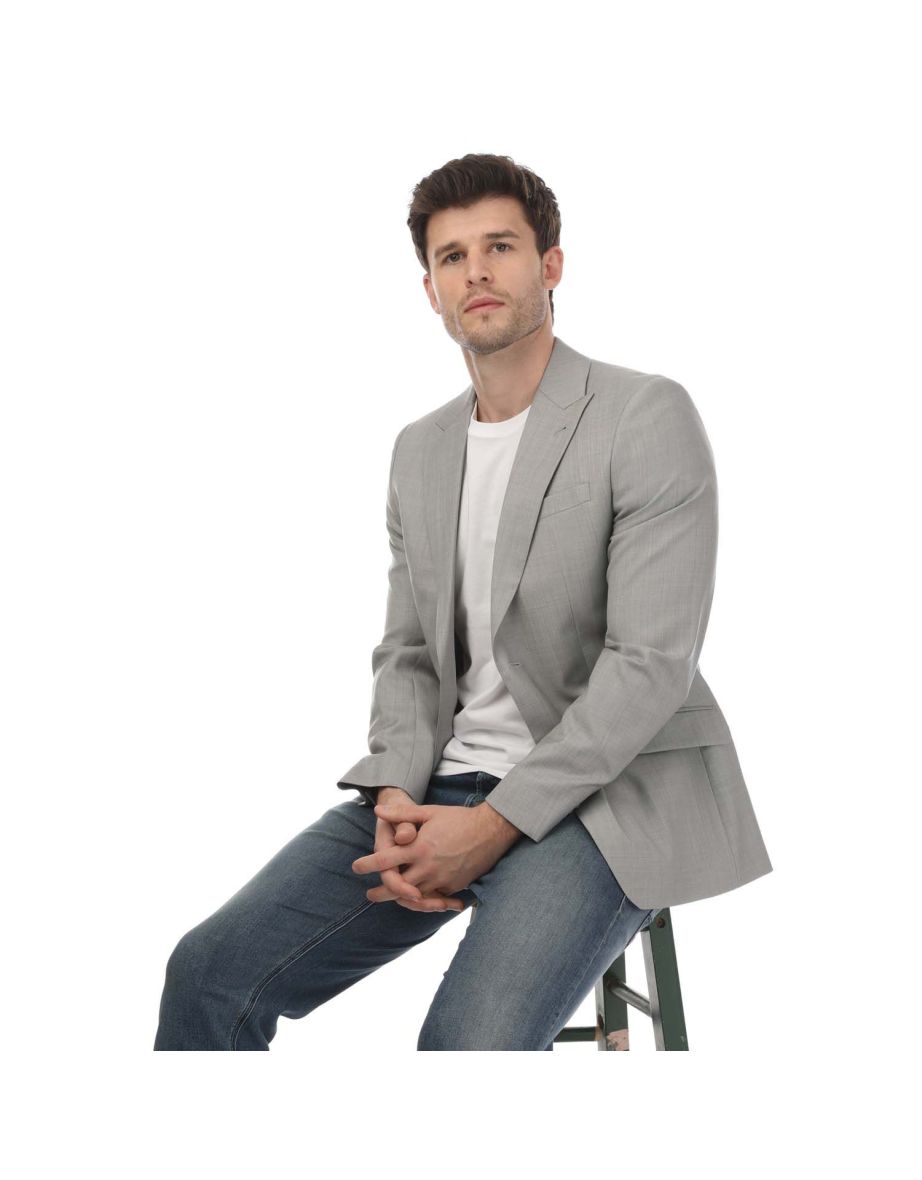 Men's Ted Baker Byronj Virgin Wool Blazer Jacket in Grey - 3