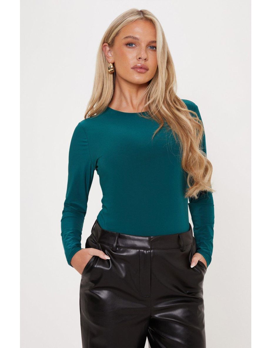 Shop Petite Soft Touch Long Sleeve Crew Neck Top Online in Oman VogaCloset