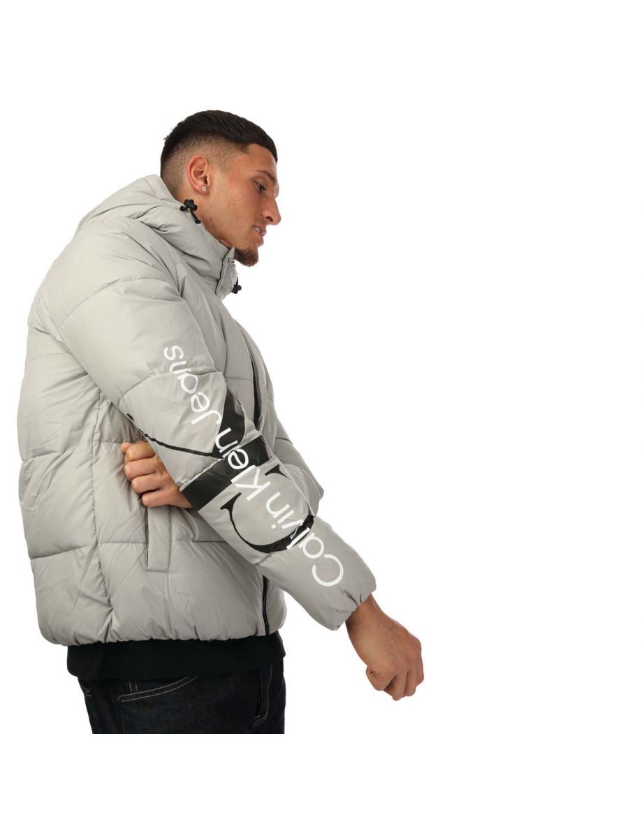 Men's Calvin Klein Essential Down Jacket in Grey - 6