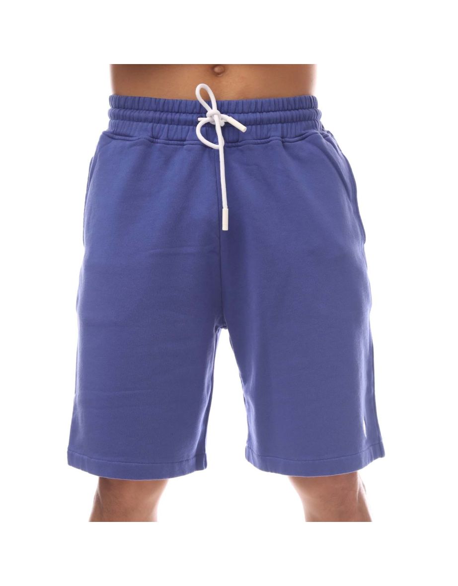 Men's Marcelo Burlon Cross Basket Shorts in Blue