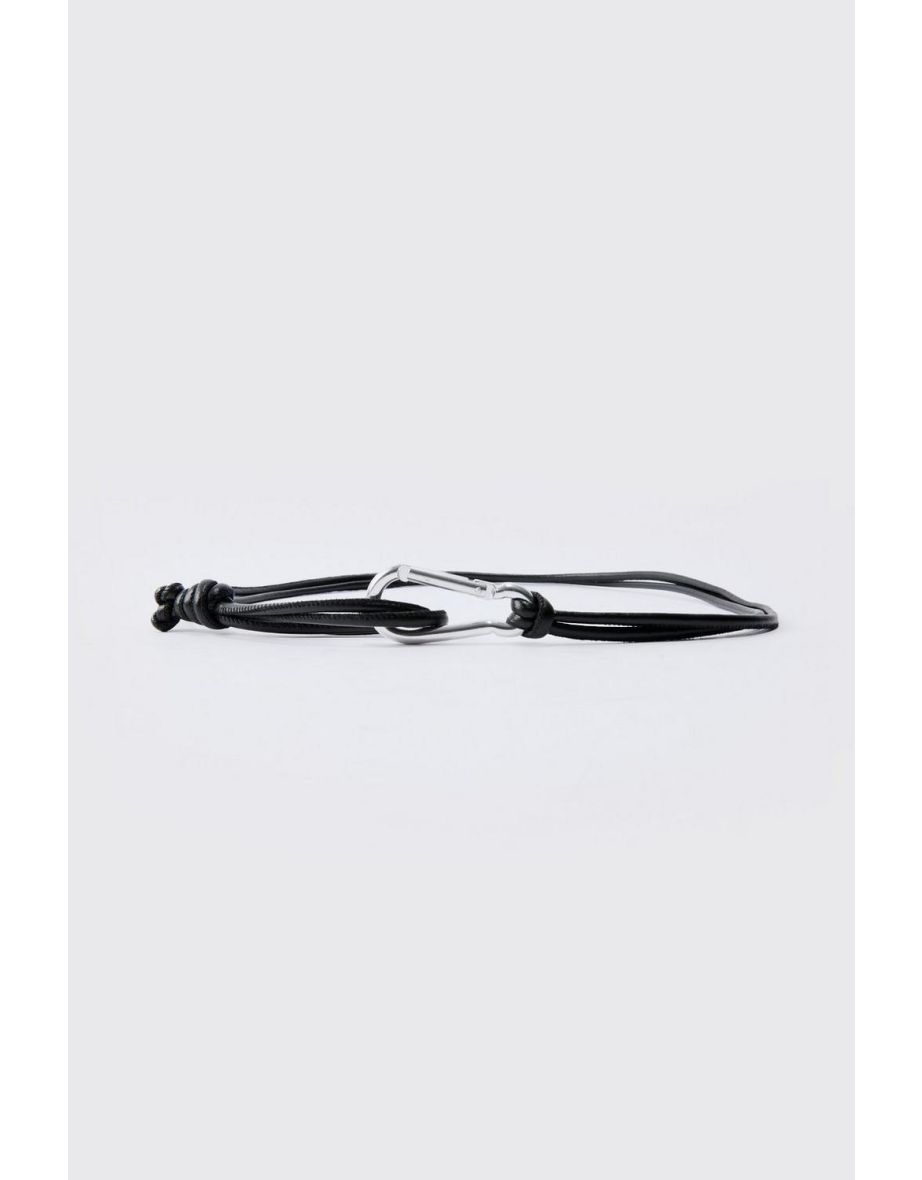 Carabiner Rope Belt - black