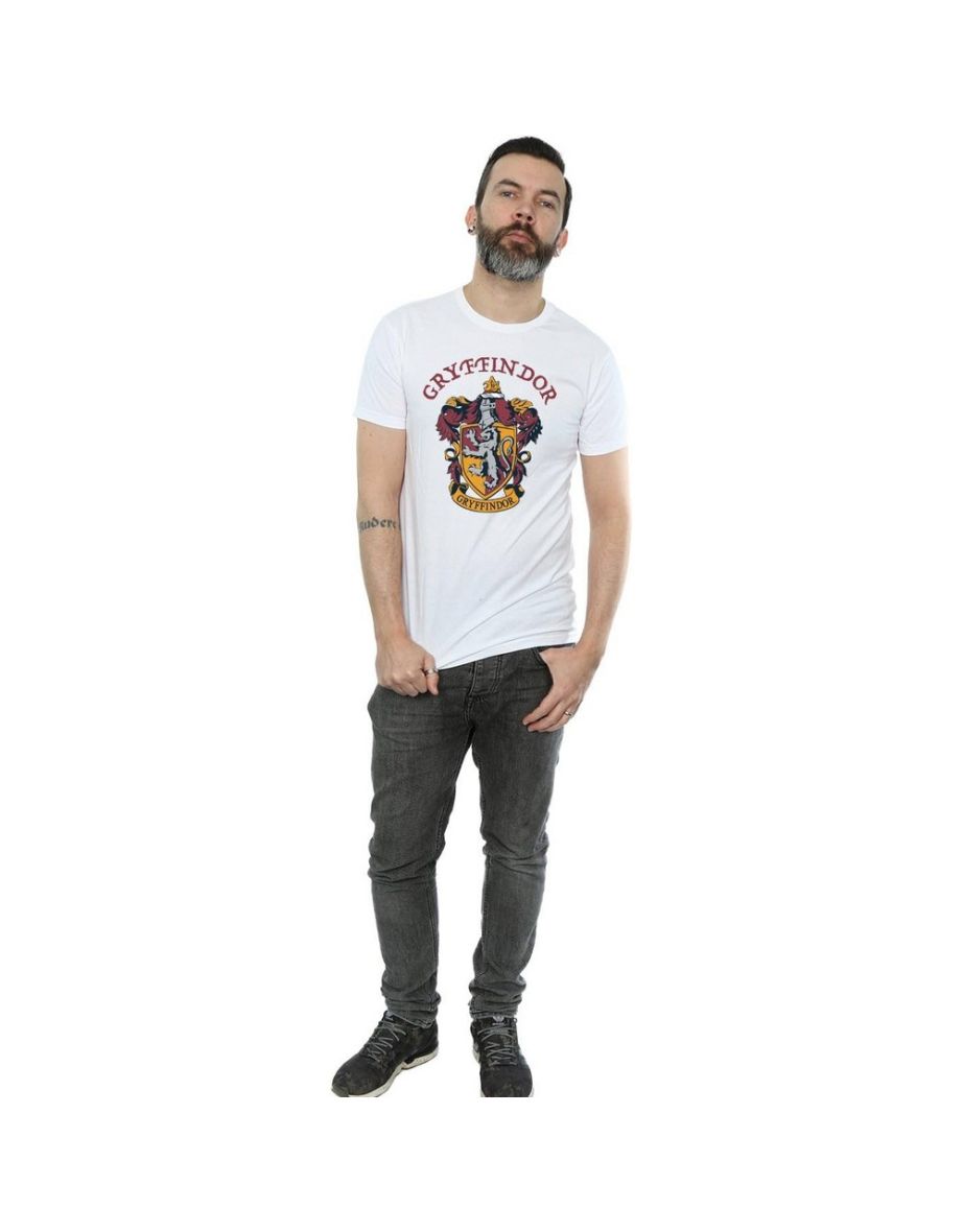 Harry Potter Mens Gryffindor Cotton T-Shirt - White - 3