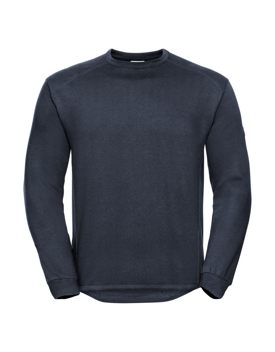 Shop Russell Workwear Mens Crew Neck Set In Sweatshirt Top French Navy Online in Qatar VogaCloset