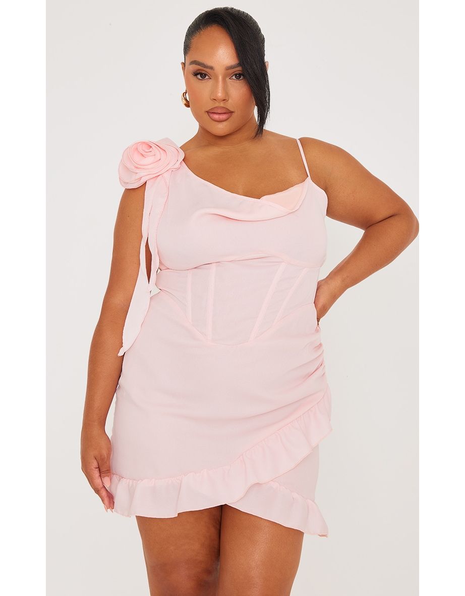Pale pink new arrivals dress plus size
