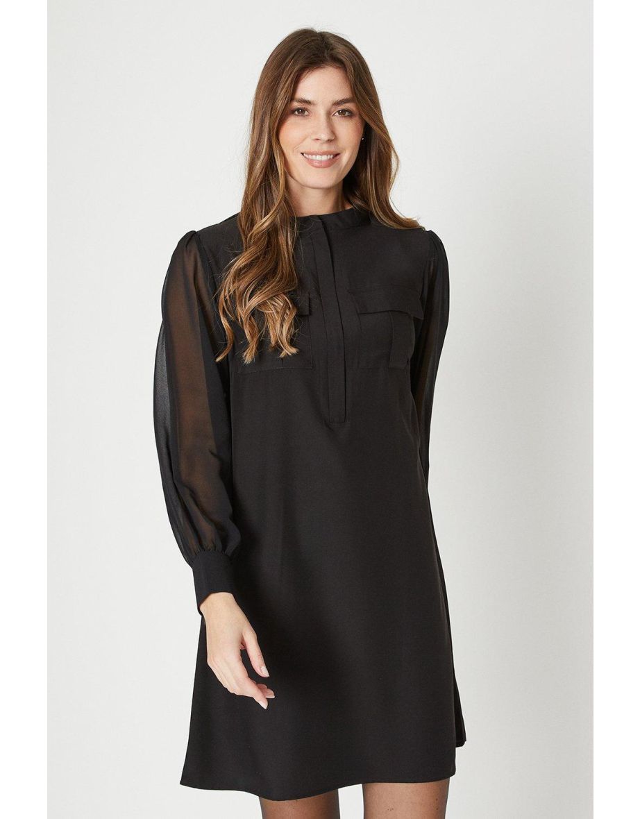 Wallis black deals shift dress