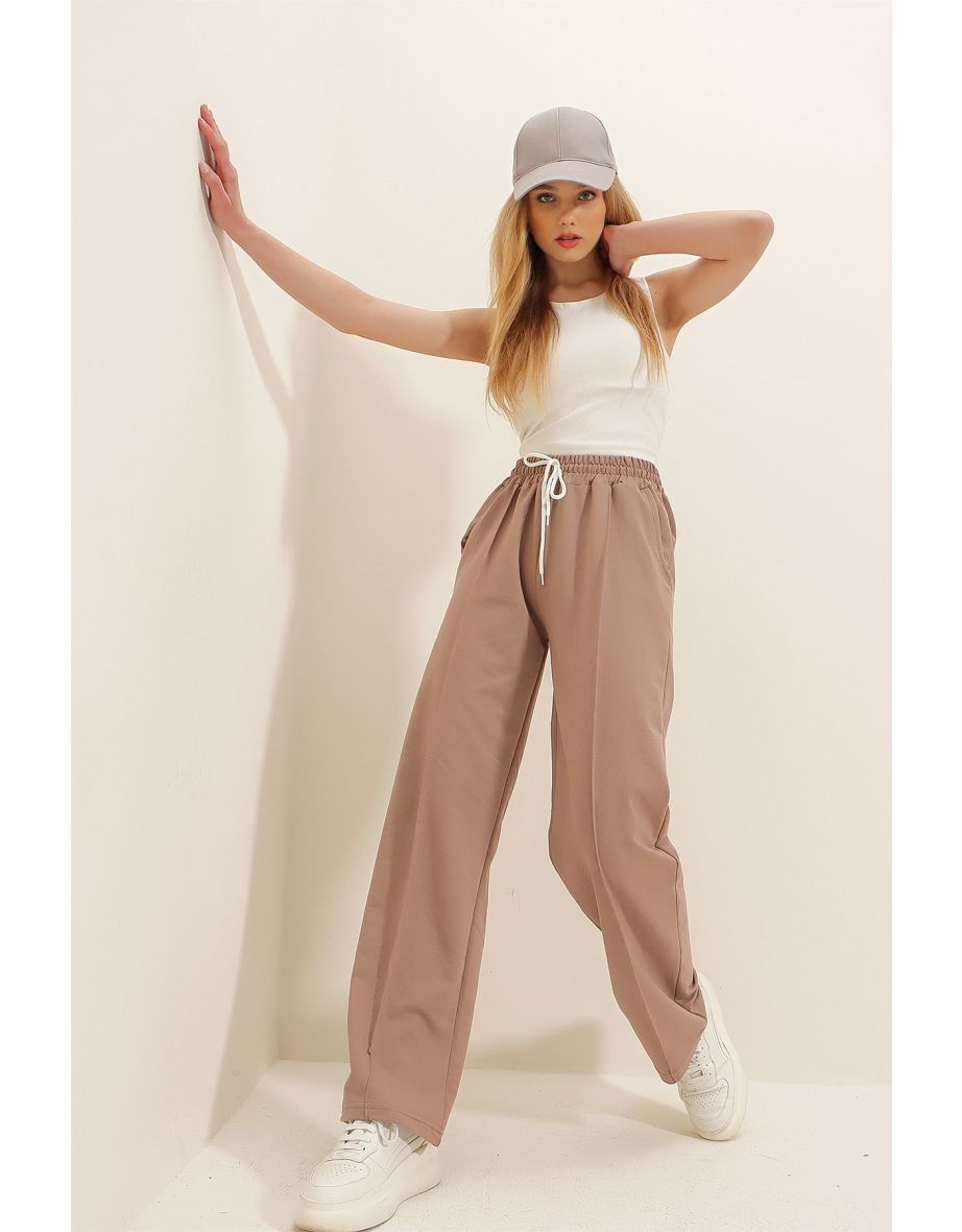 Sweatpants - Beige - Relaxed