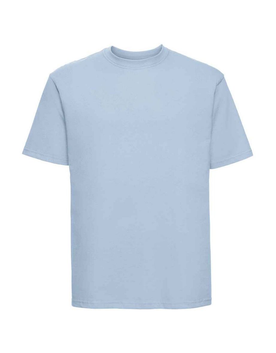 Russell Mens Ringspun Cotton Classic T-Shirt - Mineral Blue