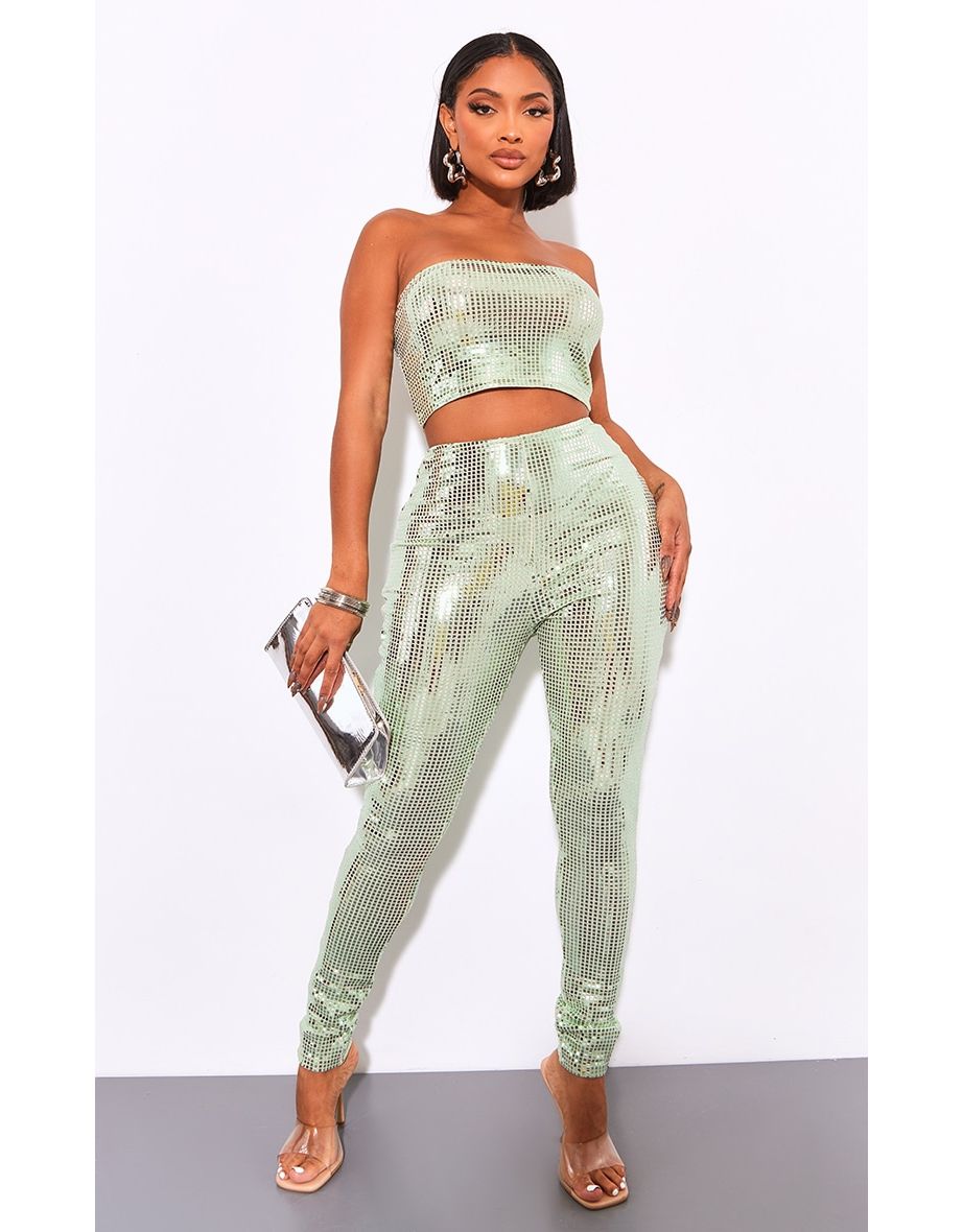High waisted sequin leggings cheap