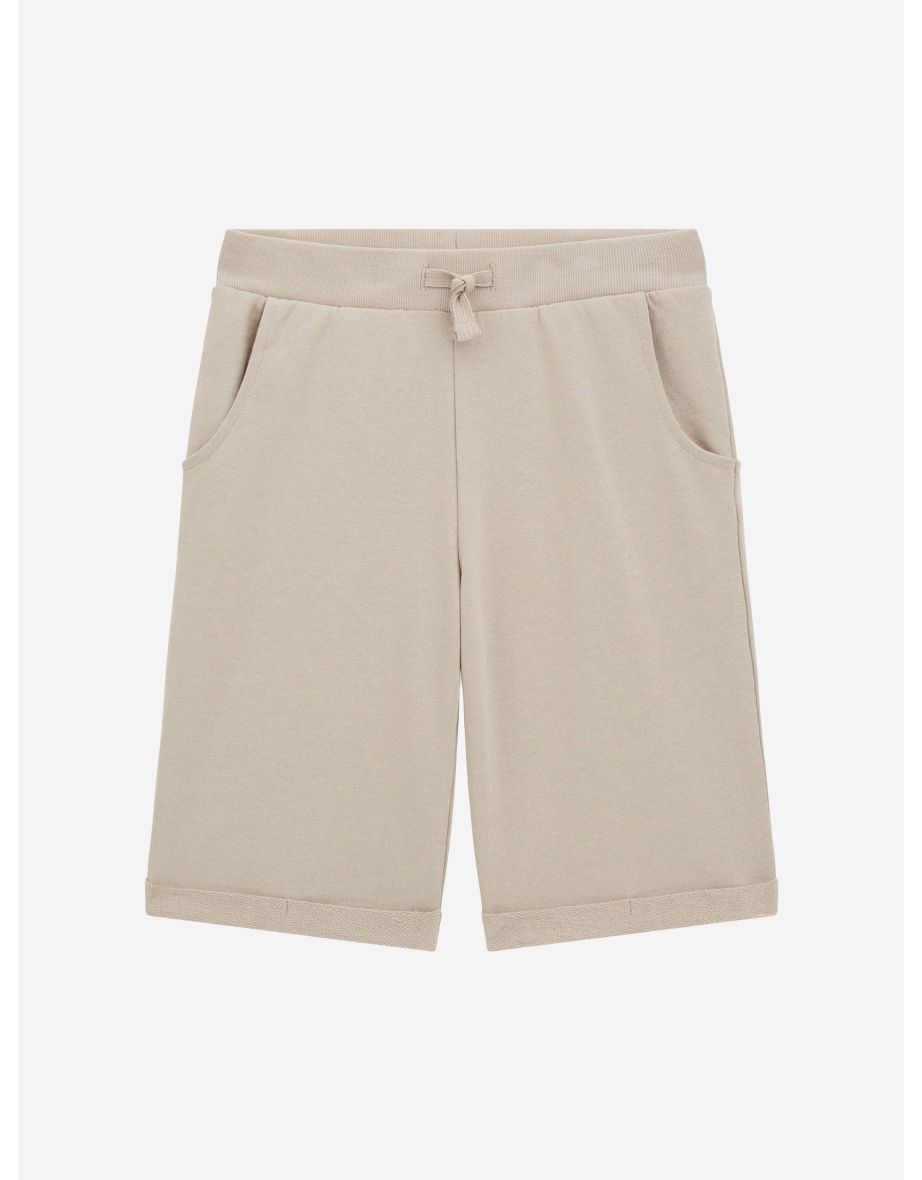 Boys Active Shorts in Beige