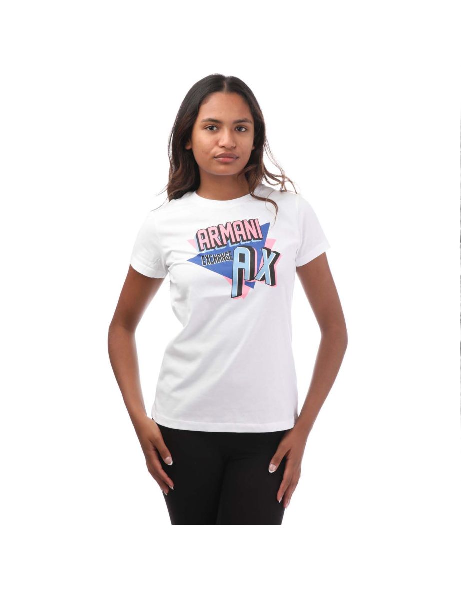 Women's Armani Exchange Slim-Fit T-Shirt in White