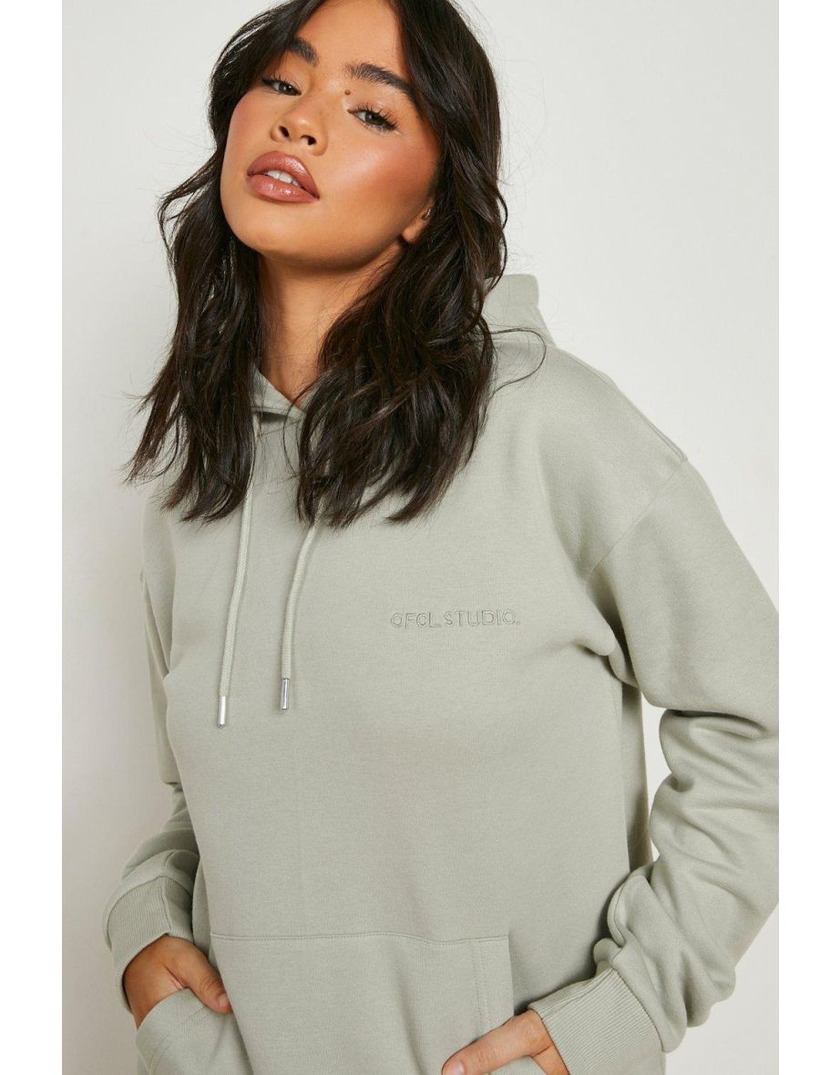 Hooded Short Tracksuit with REEL Cotton - sage - 3