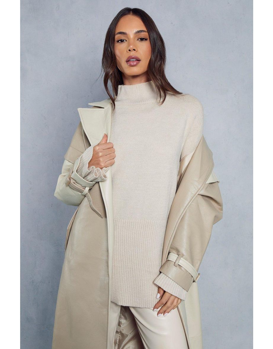 Flute Sleeve Knitted Jumper