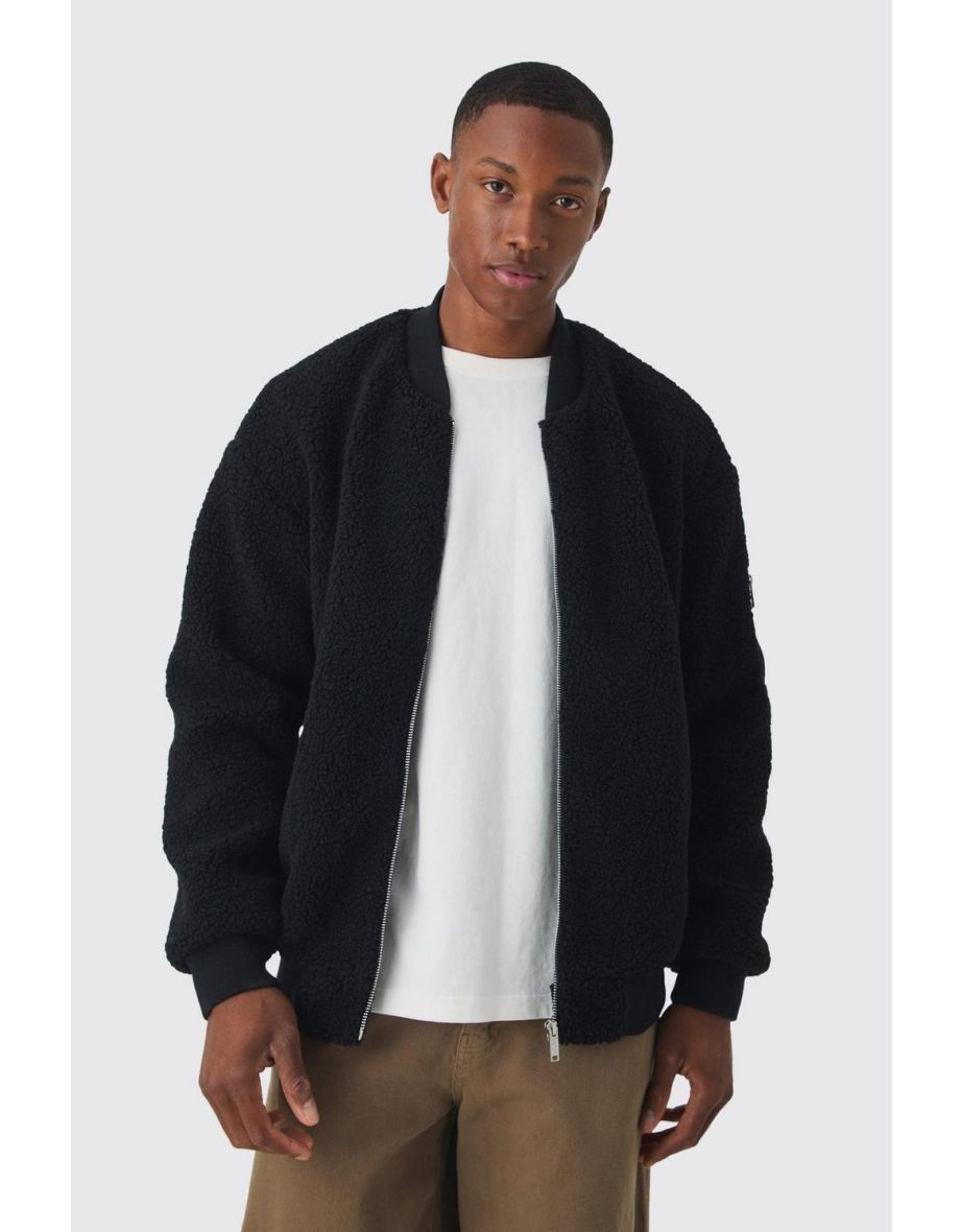 Shop Borg Ma1 Bomber Jacket In Black black Online in Oman VogaCloset