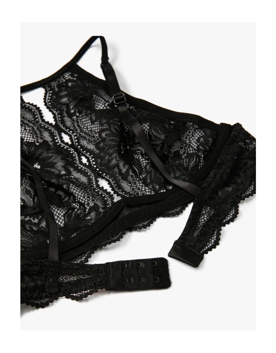 Lace  Bra Unpadded Uncovered Without Underwire - 6